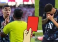 Miguel Almiron red card FIFA World Cup
